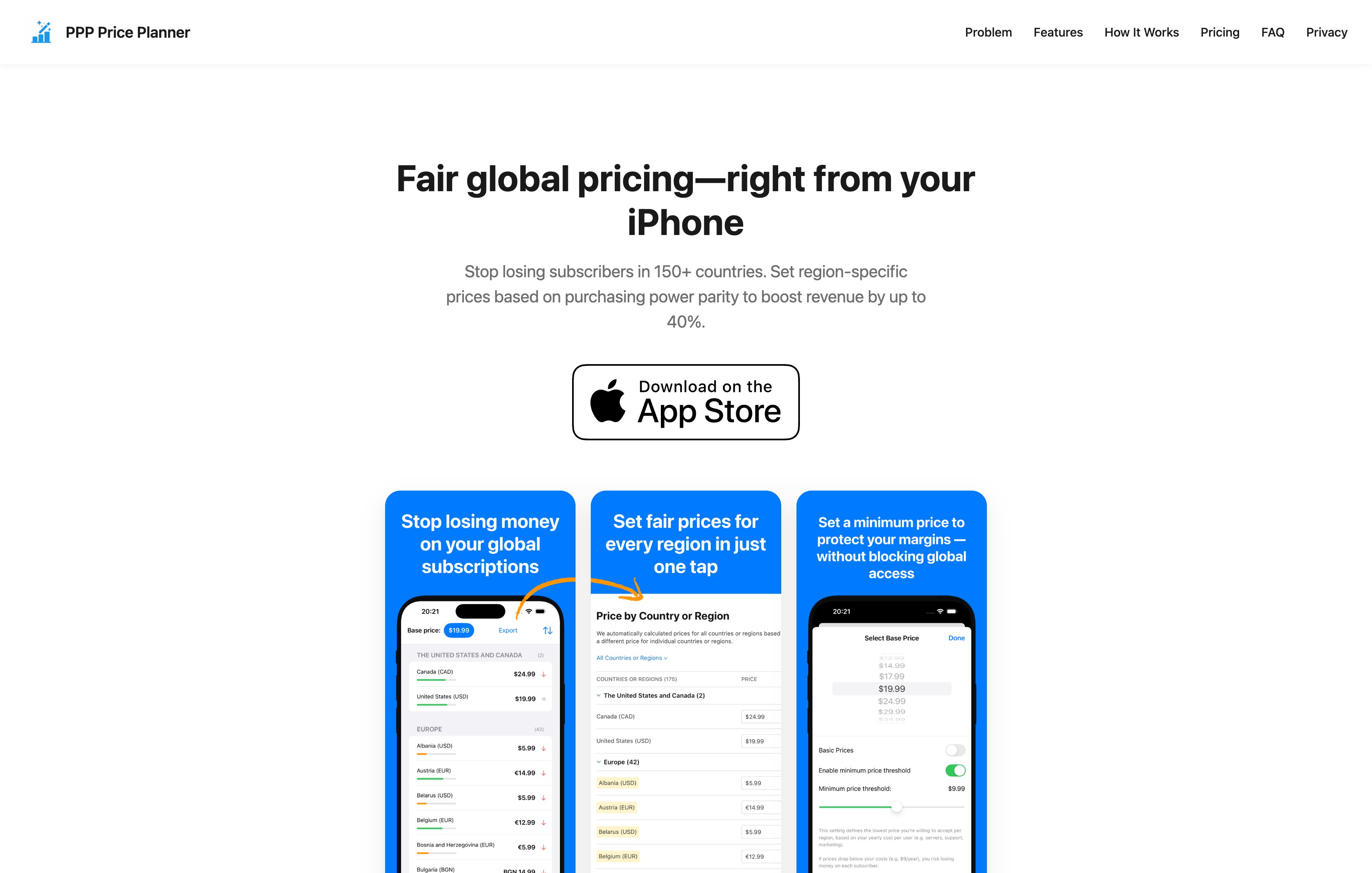 PPP Price Calculator screenshot